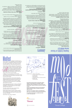 Modfest 2015 - Arts at Vassar