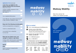 Medway Mobility - Medway Council