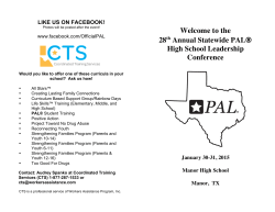 the 28th Annual Statewide PAL® High School Leadership Conference