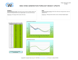 miso wind generation forecast midday update