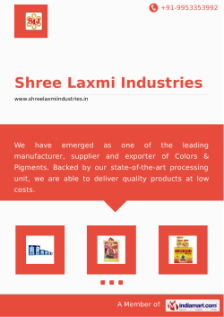 Download PDF - Shree Laxmi Industries