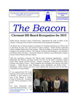 Clermont DD Board Reorganizes for 2015