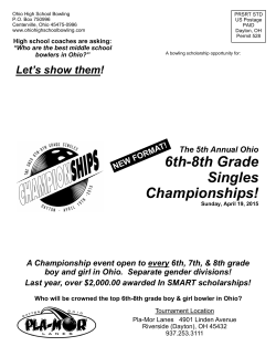 The Ohio 6th-8th Grade Singles Championships