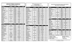 Class Schedule PDF - The Sporting Club at The Bellevue