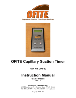 Download (pdf, 165 KB) - OFI Testing Equipment, Inc.