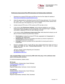 Post-secondary PIP Instructions FY15