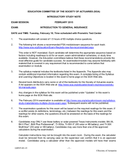 Introduction to General Insurance Study Note