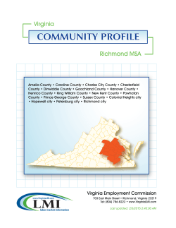 Community Profile for Richmond MSA - Virginia