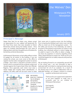 January 2015.indd - Winterpock Elementary School PTA