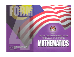mathematics form 4