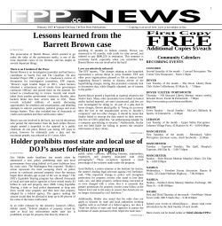 Lessons learned from the Barrett Brown case