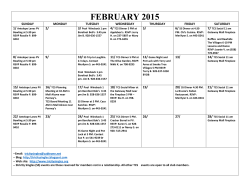 February calendar - Tricitysingles.org