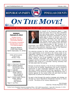 february 2015 newsletter - Pinellas County Republicans
