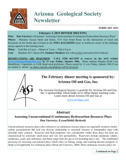 Arizona Geological Society Newsletter