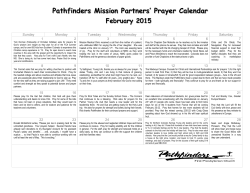 Mission Calendar February 2015 - first