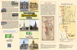 NEW 2015 Brookville Historic Tour Brochure