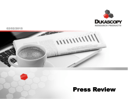 Press Review - Dukascopy Bank SA
