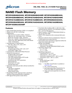 4Gb, 8Gb, 16Gb: x8, x16 NAND Flash Memory