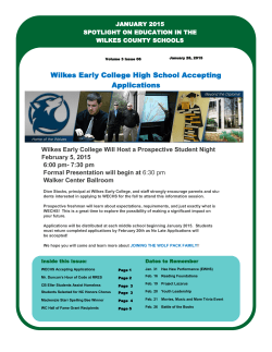 Wilkes Early College High School Accepting Applications