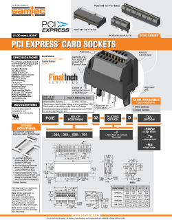 PCI EXPRESS CARD SOCKETS