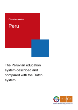 Education system Peru