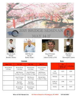 Flyer here - River Of Life Martial Arts And Wellness Center