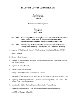 Commissioners Agenda - Delaware County, Ohio