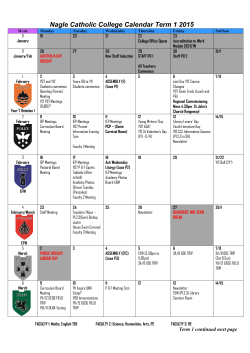 Download our College Calendar.