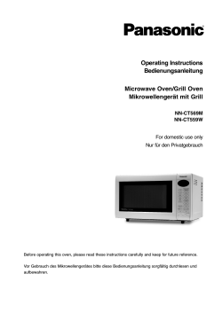 Operating Instructions Bedienungsanleitung Microwave Oven/Grill