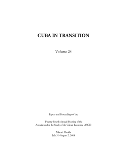 Jorge Perez-Lopez - Association for the Study of the Cuban Economy