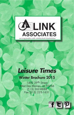 Winter 2015 Brochure