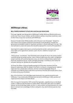 Millthorpe eNews