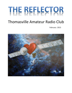 the Current Newsletter - Thomasville Amateur Radio Club