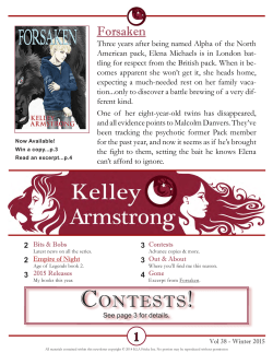 Contests! - Kelley Armstrong