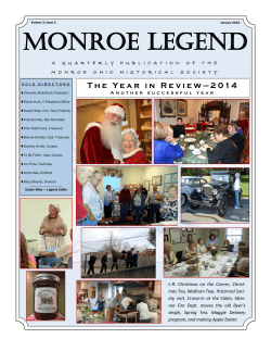 MONROE LEGEND - Monroe Historical Society