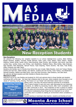 Latest Newsletter - Moonta Area School