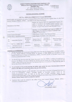 NOTICE...... ...NIT for for appointment of agency for supply of