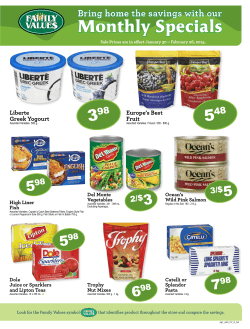 Monthly Flyer - Family Foods