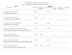 JFE - The Journal of Financial Economics