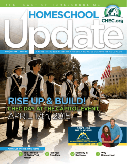 Update Magazine - Christian Home Educators of Colorado