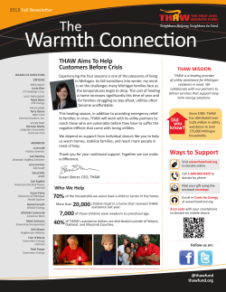 Warmth Connection - The Heat and Warmth Fund