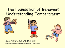Understanding Temperament - Ferndale Schools Instruction
