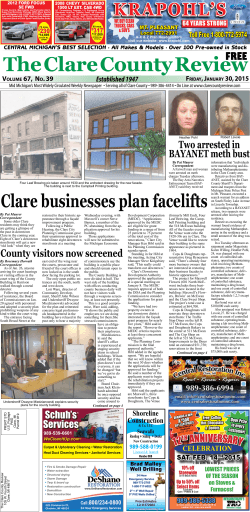 Clare County Review January 30, 2015