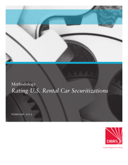 Rating U.S. Rental Car Securitizations