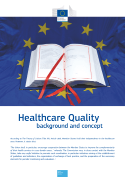 Healthcare Quality background and concept
