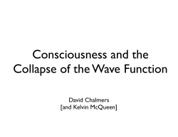 Consciousness and the Collapse of the Wave