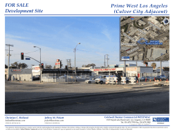 FOR SALE Development Site Prime West Los Angeles (Culver City
