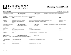 Building Permit Details - Monthly