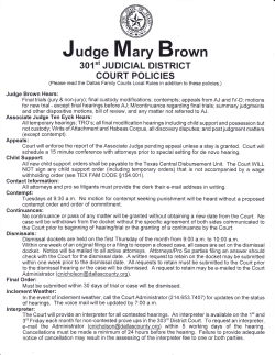 Judge M ary Brown