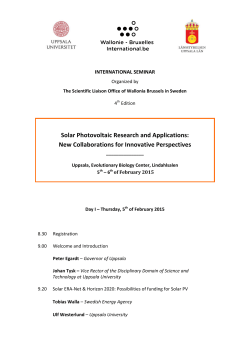 Solar Photovoltaic Research and Applications: New Collaborations